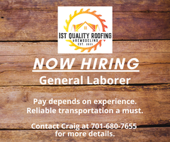 General Labor at 1st Quality Roofing and Remodeling