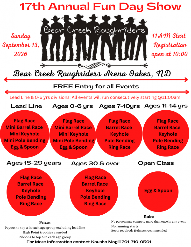 Bear Creek Roughriders Fun Day Show