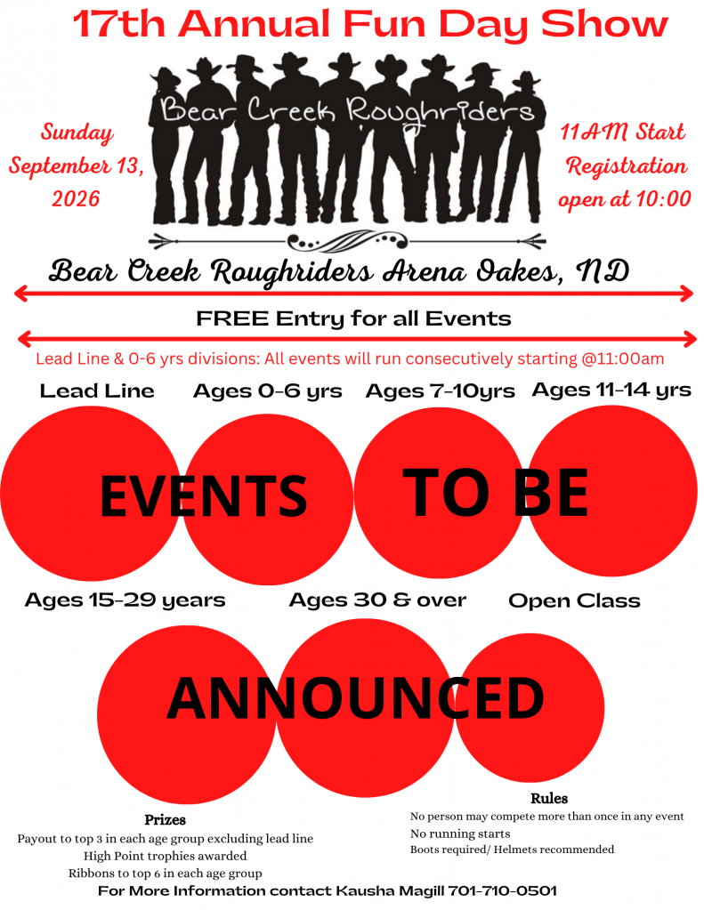 Bear Creek Roughriders Fun Day Show