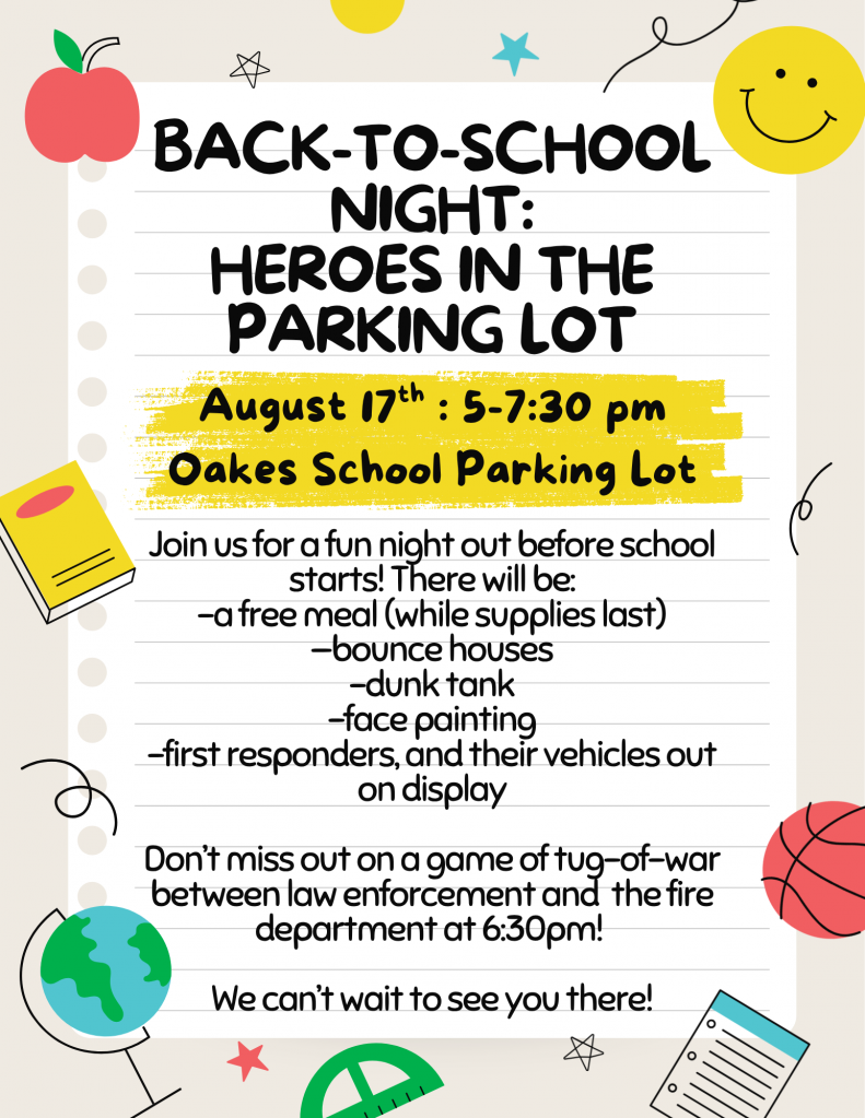 Back to School Heroes in the Parking Lot