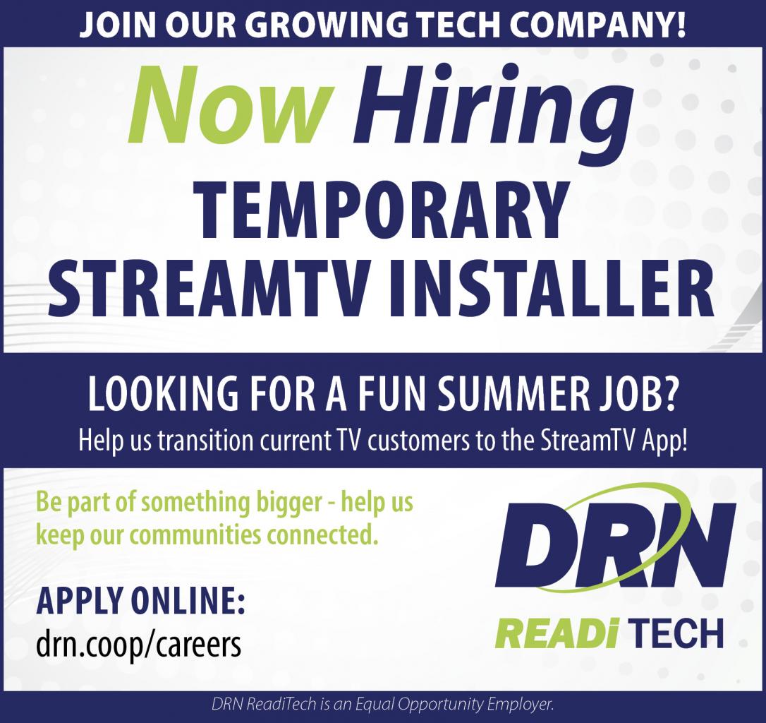 Temporary StreamTV Installer at DRN ReadiTech