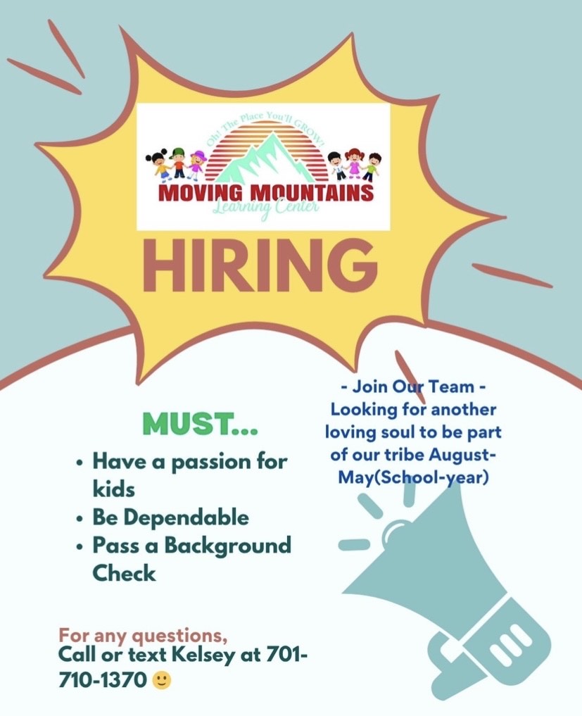 Daycare Assistant at Moving Mountains Learning Center