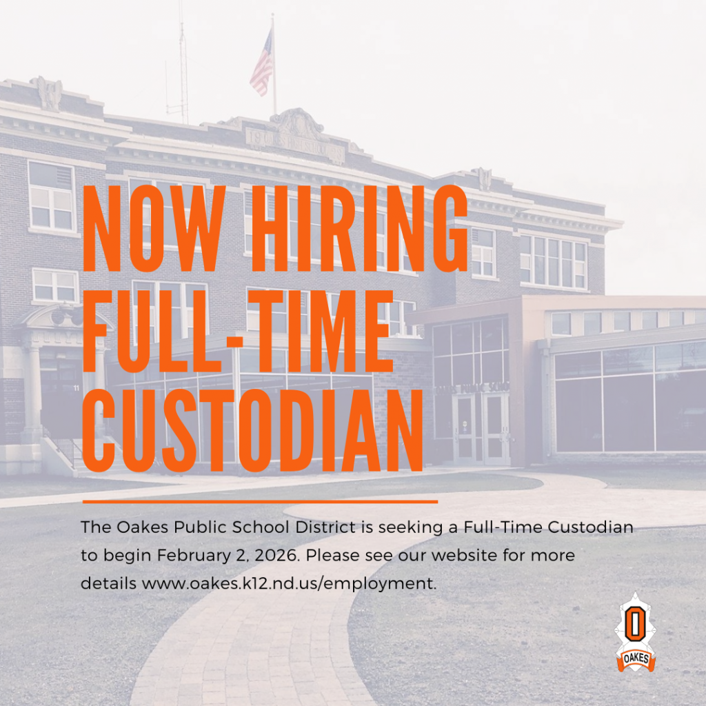 Custodian at Oakes Public School