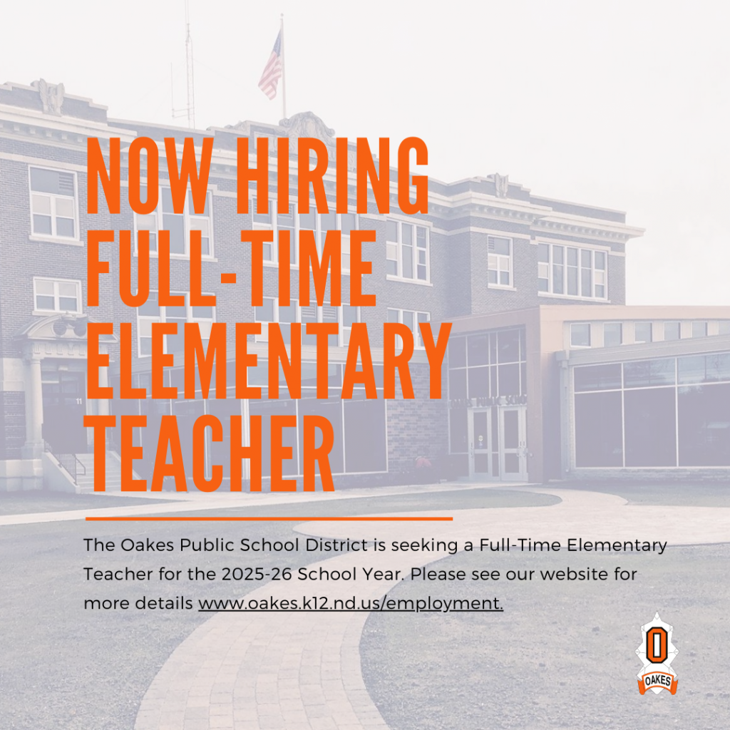 Elementary Teacher at Oakes Public School