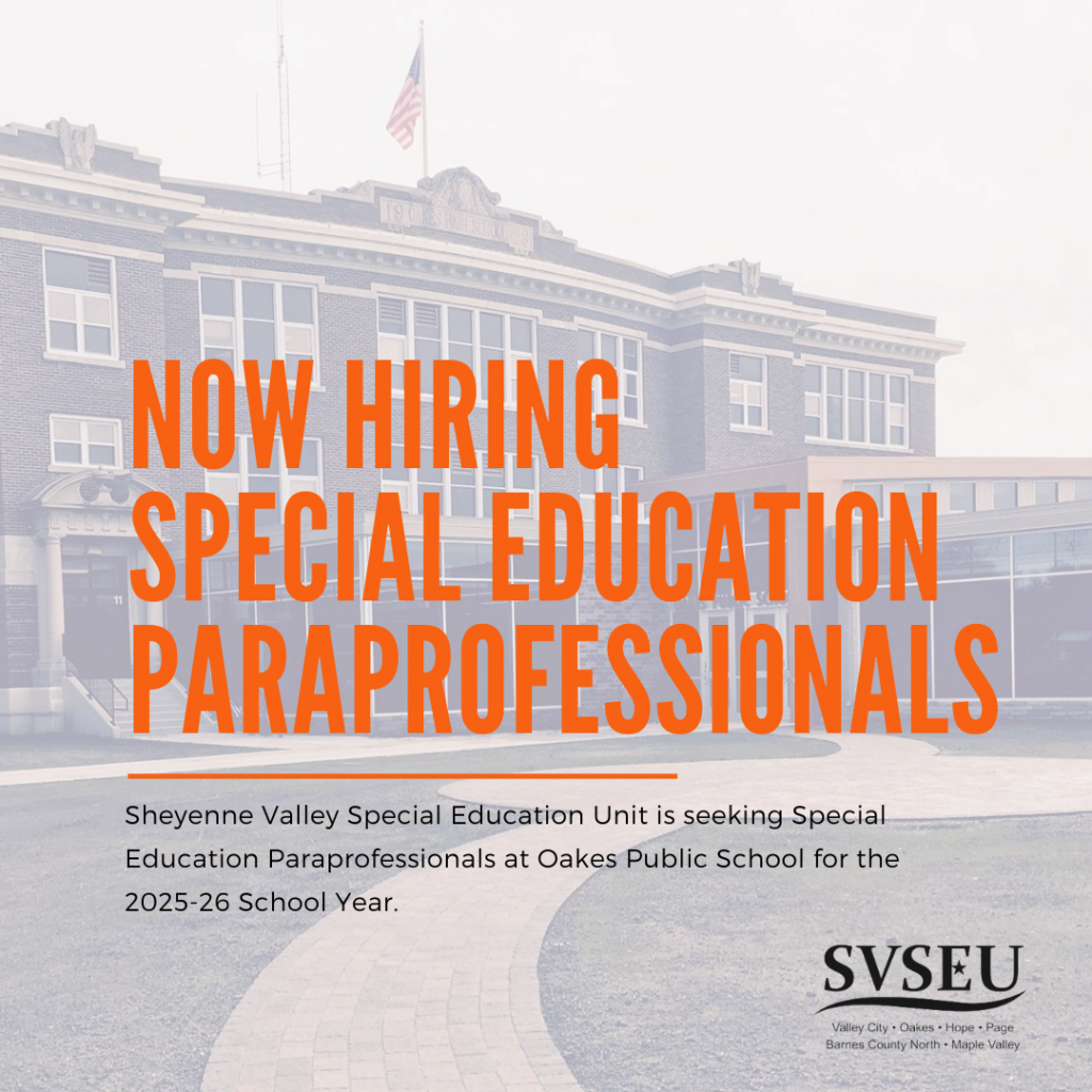 Special Education Paraprofessionals at Sheyenne Valley Special Education