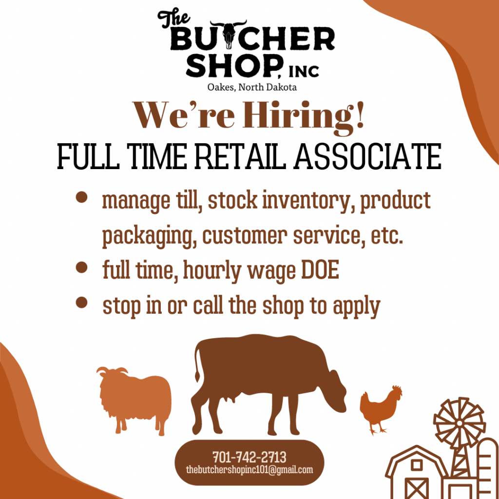 Retail Associate at The Butcher Shop