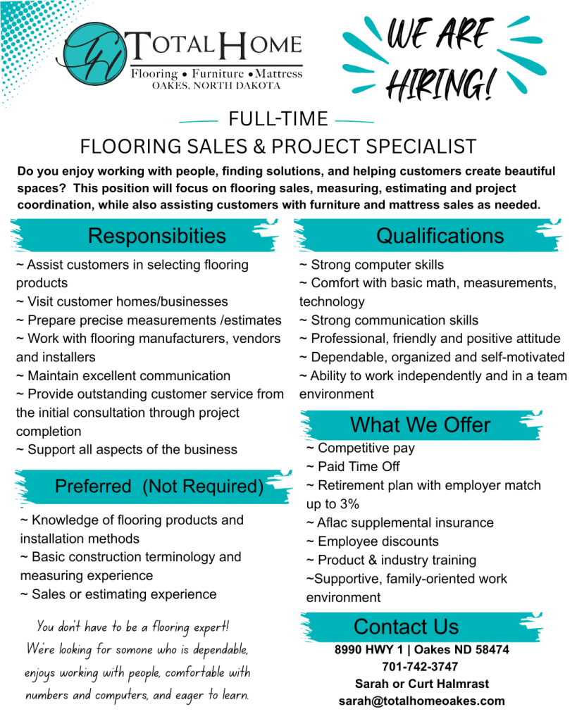 Flooring Sales & Project Specialist at Total Home
