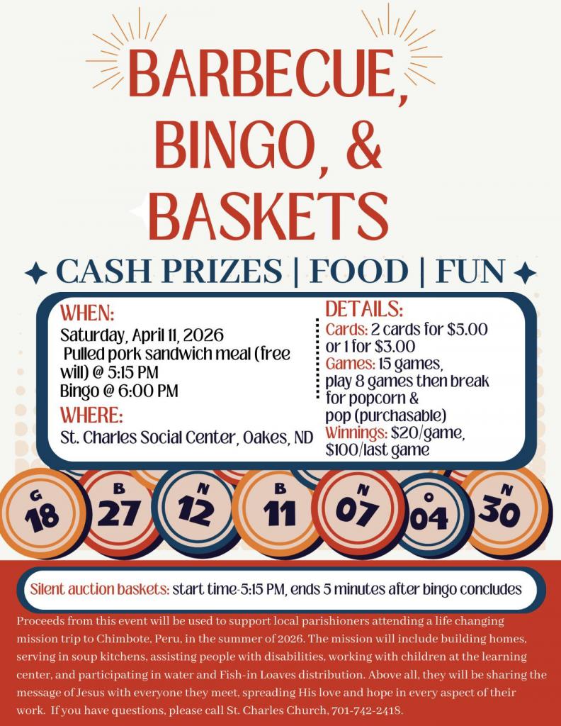 St Charles BBQ, Bingo & Baskets