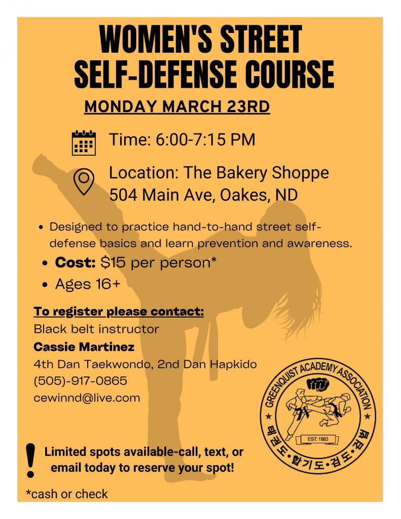 Women's Street Self-Defense Course