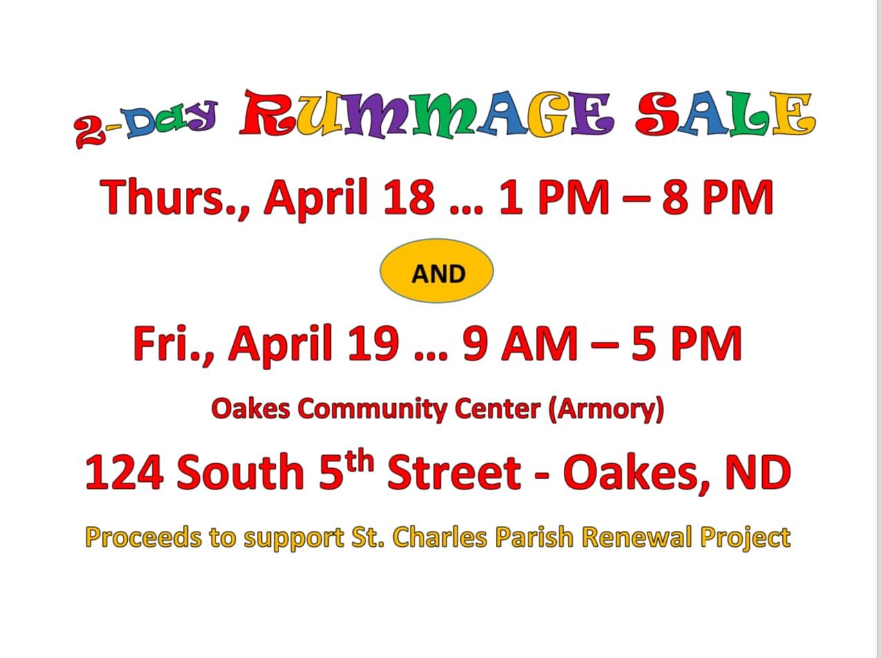 St. Charles Rummage Sale